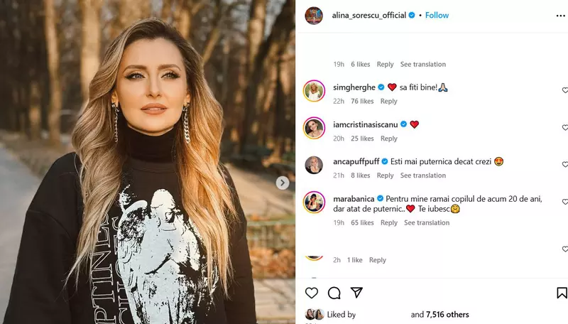 Mesajele de susținere primite de Alina Sorescu  (2)