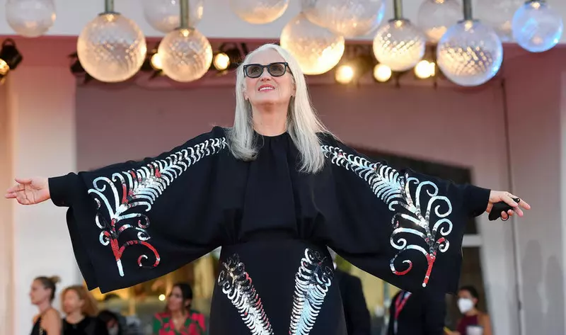 Regizoarea Jane Campion, la Festivalul International de Film de la Venetia