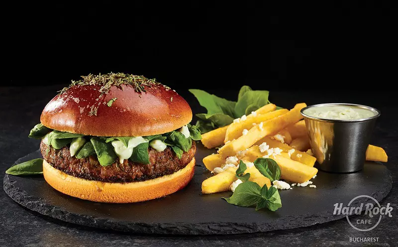 Chef’s signature lamb burger