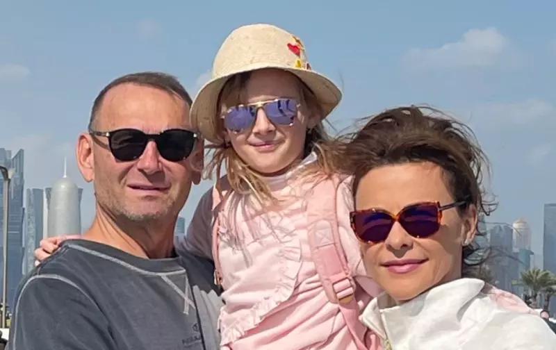 Viorel Catarama, Adina Alberts și fetita lor