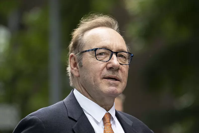 Kevin Spacey arrives at the Royal Court in London