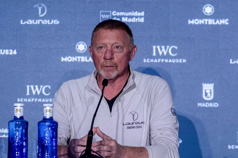 Martina Navratilova and Boris Becker in Madrid for the Laureus Awards