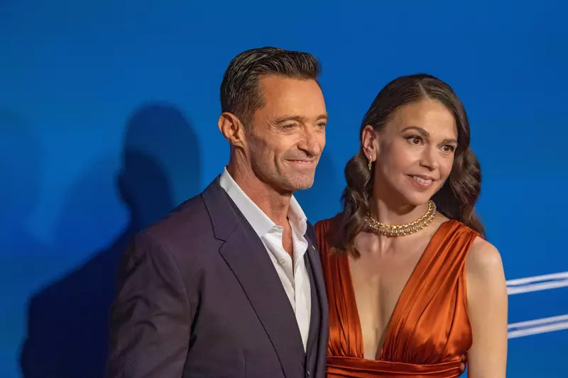 New York, USA. 10th Feb, 2022. NEW YORK, NEW YORK - FEBRUARY 10: Hugh Jackman and Sutton Foster attend the opening night of "The Music Man" on Broadway at Winter Garden Theatre on February 10, 2022 in New York City. Credit: Ron Adar/Alamy Live News