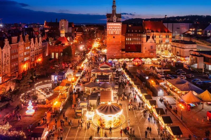 Gdansk,,Poland,-,November,22,,2024:,Christmas,Market,(jarmark),In