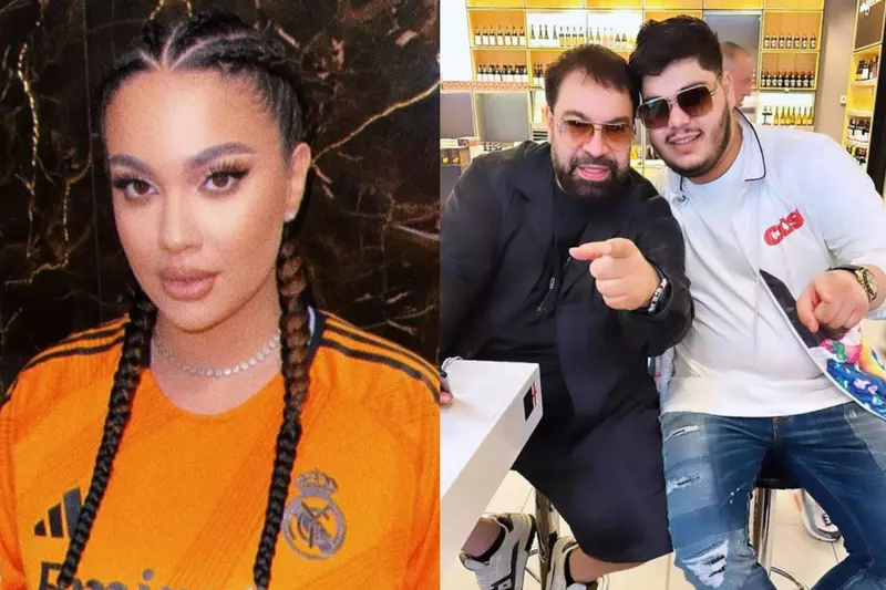 Colaj foto cu Betty Salam, Florin Salam și Roberto Tudor, iubitul artistei.