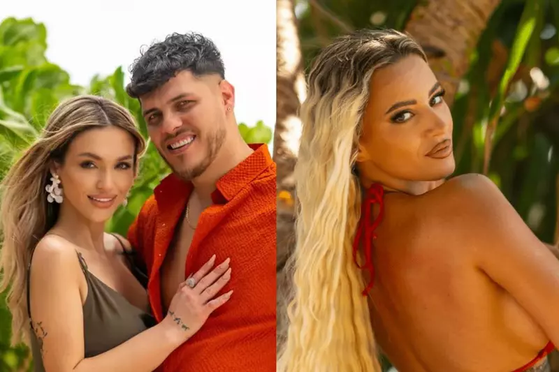 Colaj foto cu Ella Vișan, Andrei Lemnaru și ispita Andrușca de la Insula iubirii