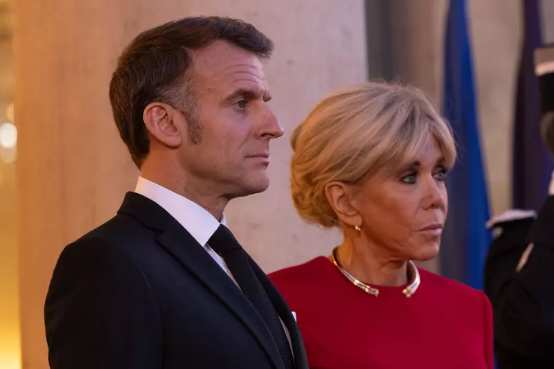 French president hosts President of the Islamic Republic of Mauritania, Elysee Palace, Paris, France, Ile de France - 15 Apr 2026