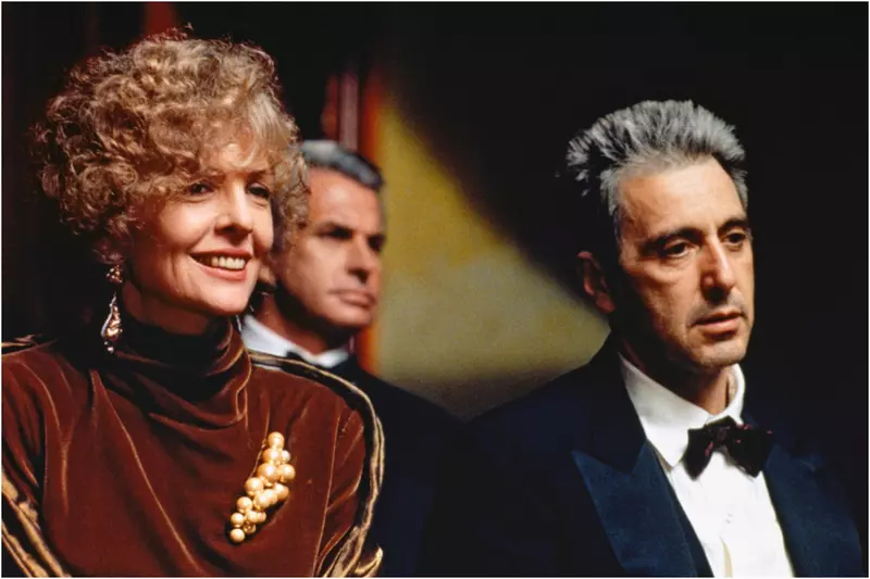 Diane Keaton, George Hamilton, Al Pacino, _The Godfather Part III_ (1990)