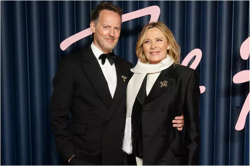 Kim Cattrall si sotul ei