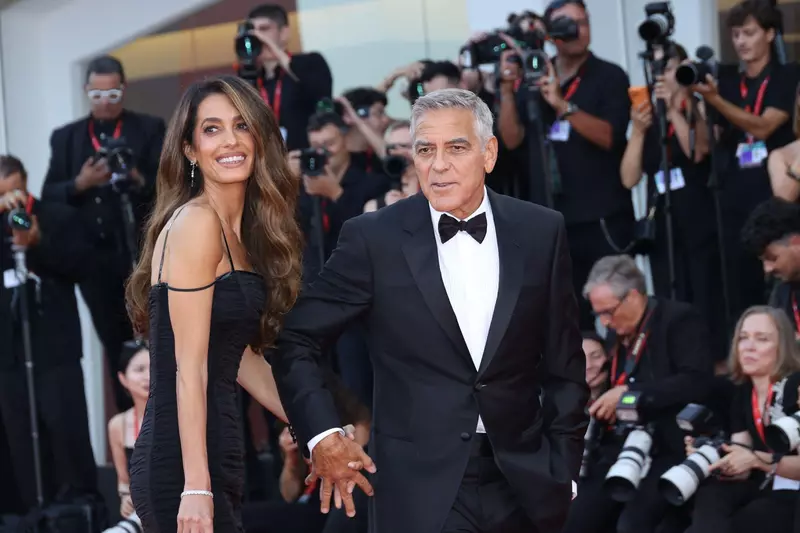 Amal Clooney, George Clooney attending the ‘Ink’ Red carpet Opening Ceremony as part of the 83th Venice International Film Festival at the Lido in Venice, Italy on September 02, 2026. Photo by Nasser Berzane/ABACAPRESS.COM Credit: Abaca Press/Alamy Live N