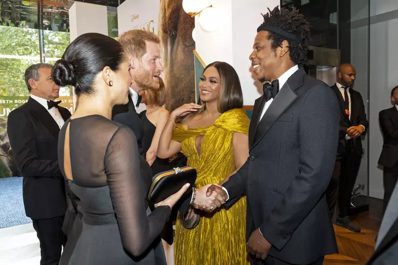 Meghan Markle, Prințul Harry, Beyonce și Jay Z, premieră Regele Leu, 14 iulie