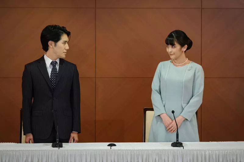 Tokyo, Princess Mako and Kei Komuro press conference