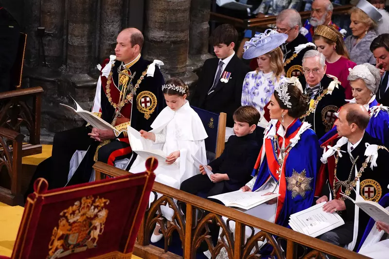 The Coronation of King Charles III and Queen Camilla at Westminster Abbey, London.
