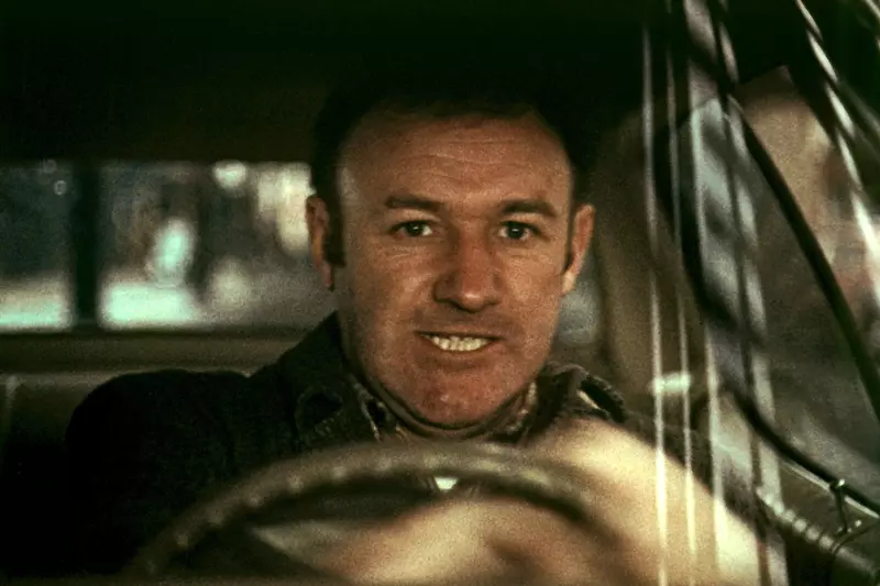 Gene Hackman, in filmul "The French Connection" , in timp ce se afla la volanul unei masini