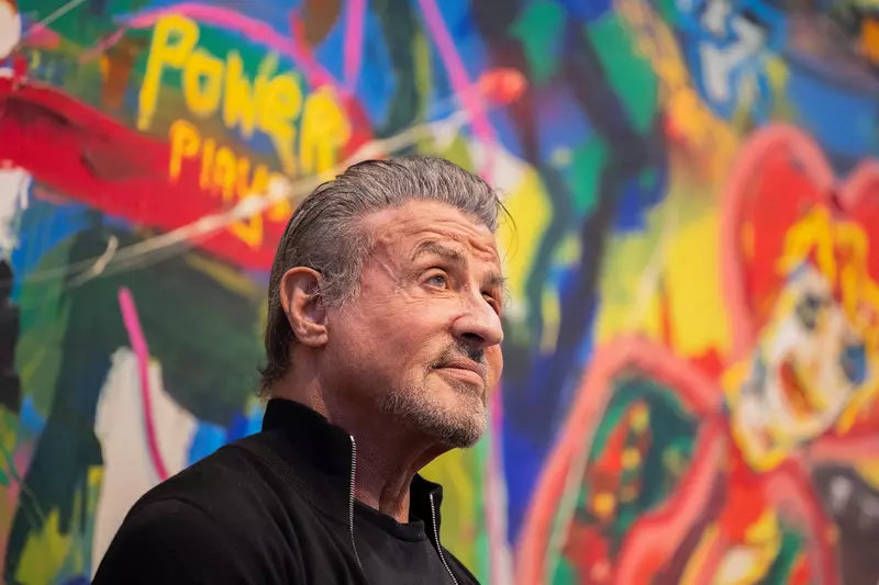 Sylvester Stallone opens exhibition in Germany