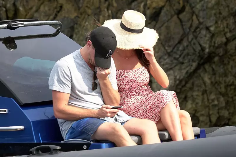 Leonardo DiCaprio and Camila Morrone on holiday