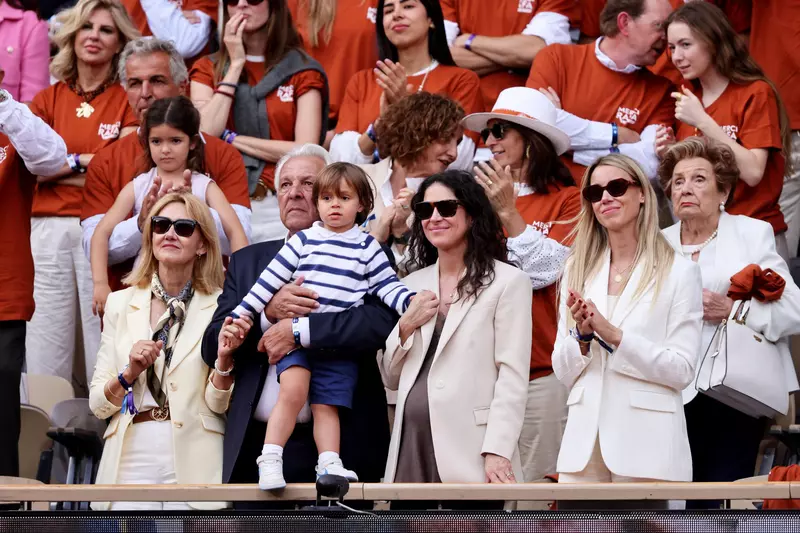 Hommage à Rafael Nadal lors des internationaux de France de tennis à Rolnd Garros