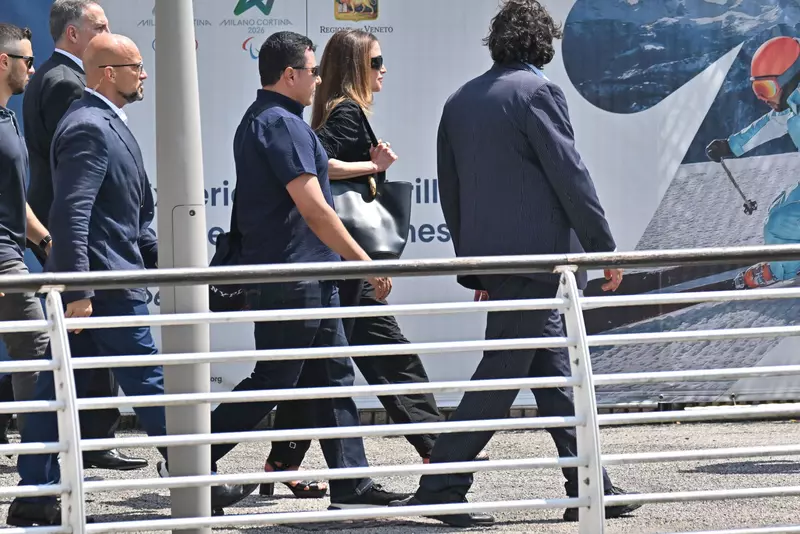 Rania of Jordan At Venice Airport