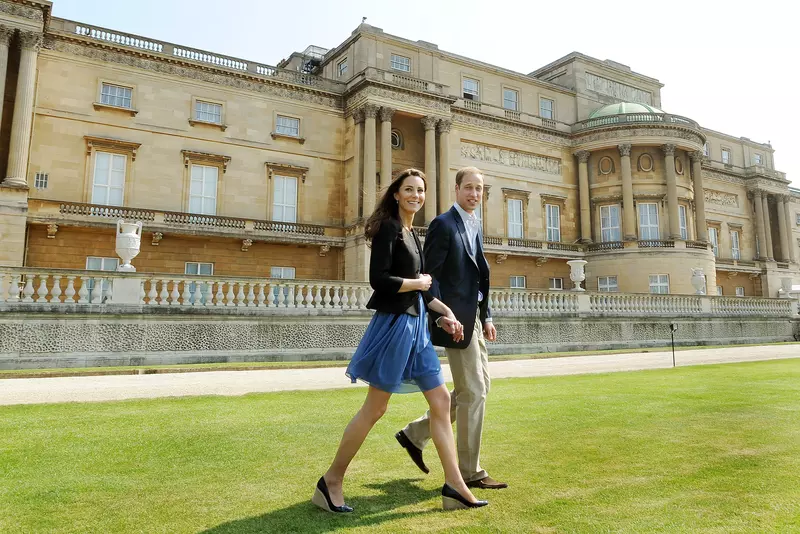 The Duke and Duchess of Cambridge at Buckingham Palace