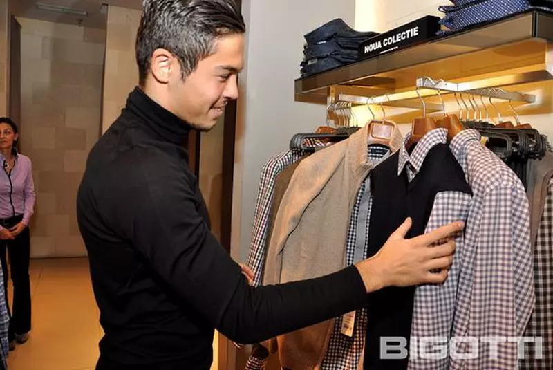 Ciprian Tătăruşanu – Shopping si autografe in magazinul BIGOTTI