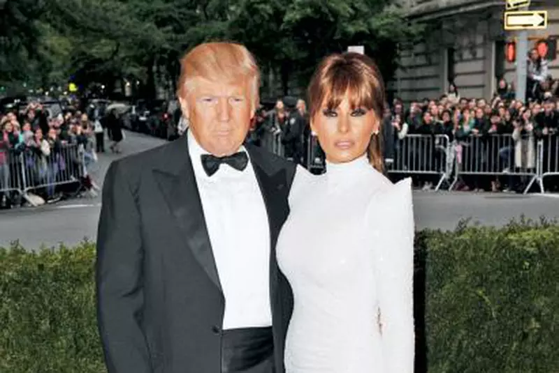 Donald Trump, fiica lui, Ivanka Trump, soțul ei, Jared Kushner, Tiffany Trump, Donald Trump Jr, soția lui, Vanessa Haydon, Melania Trump și fiul lor, Barron, pe 16 iunie 2015, la anunțarea candidaturii pentru alegerile prezidențiale din 2016 la „The Trump Tower' din New York.