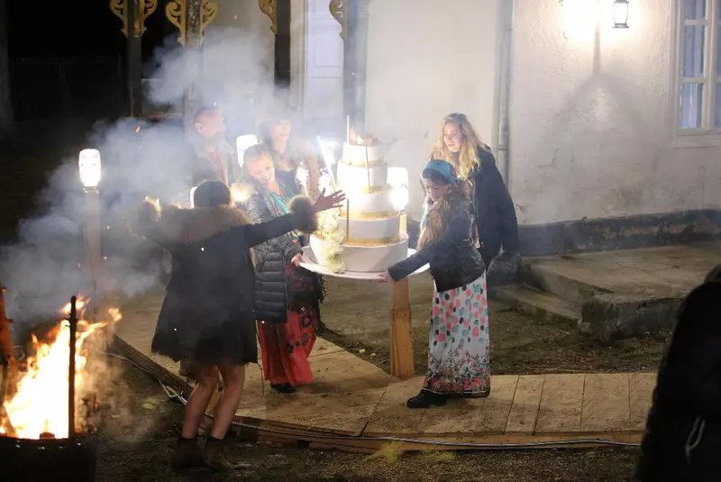 Imagini de la „nunta” lui Pastramă și a lui Brigitte