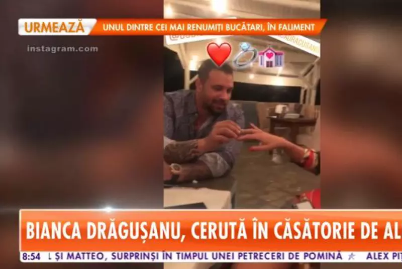 Alex Bodi a cerut-o în căsătorie pe Bianca Drăgușanu