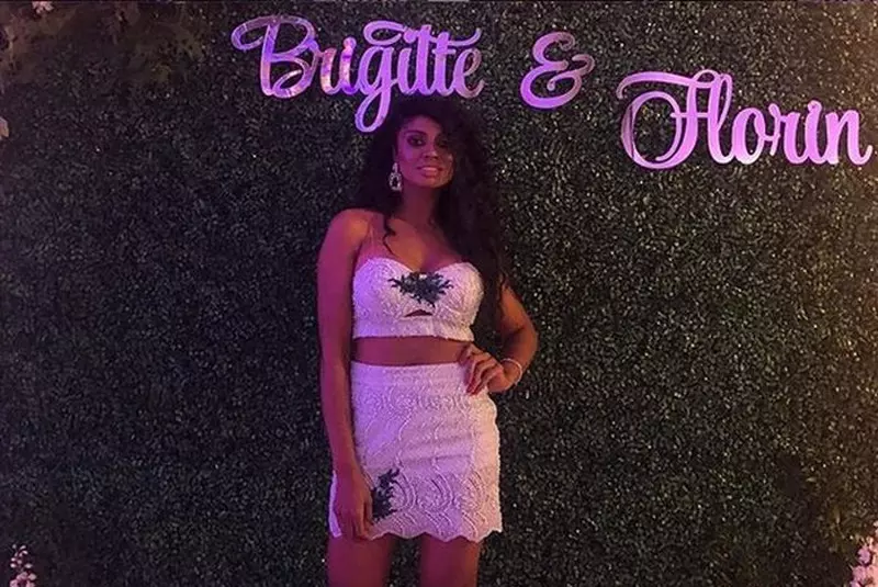 Laurette a prins buchetul de mireasă, la nunta lui Brigitte cu Florin Pastramă.