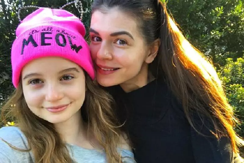 Irina Columbeau, alături de familia mamei ei din America