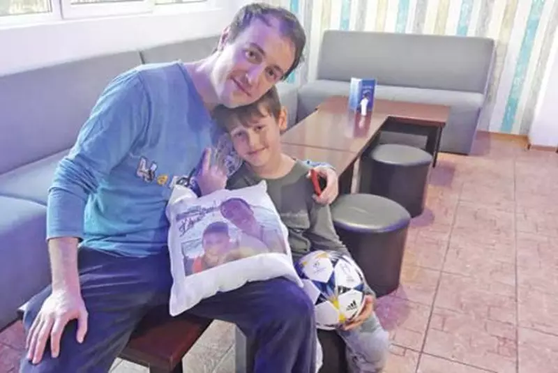 Călin Geambaşu, fosta iubită şi copilul lor