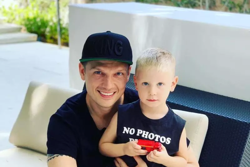 Soţia şi fiul lui Nick Carter