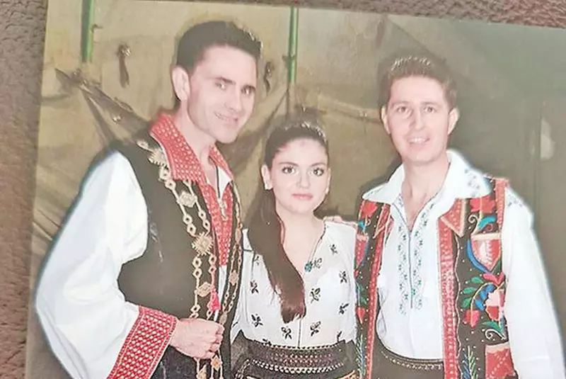 Anamaria Preda, alături de tatăl ei, Aurelian Preda şi Nicuşor Iordan