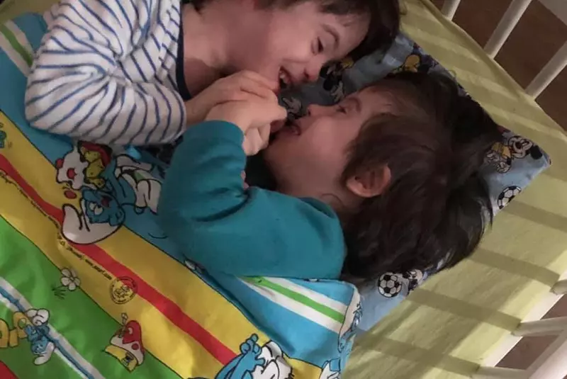 Cristina Bălan și băieții ei