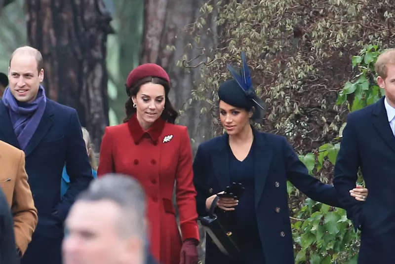 Familia regală britanică, la Sandringham de Crăciun, în 2018
