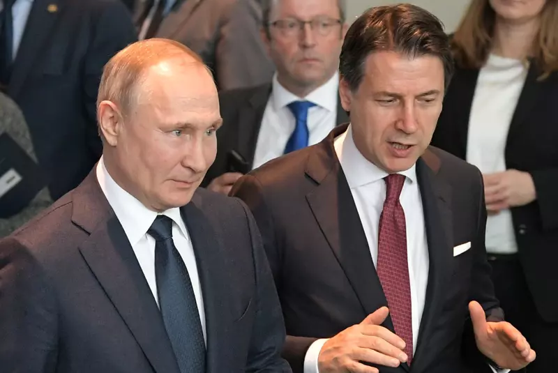 Russian President Putin meets Italian PM Conte
