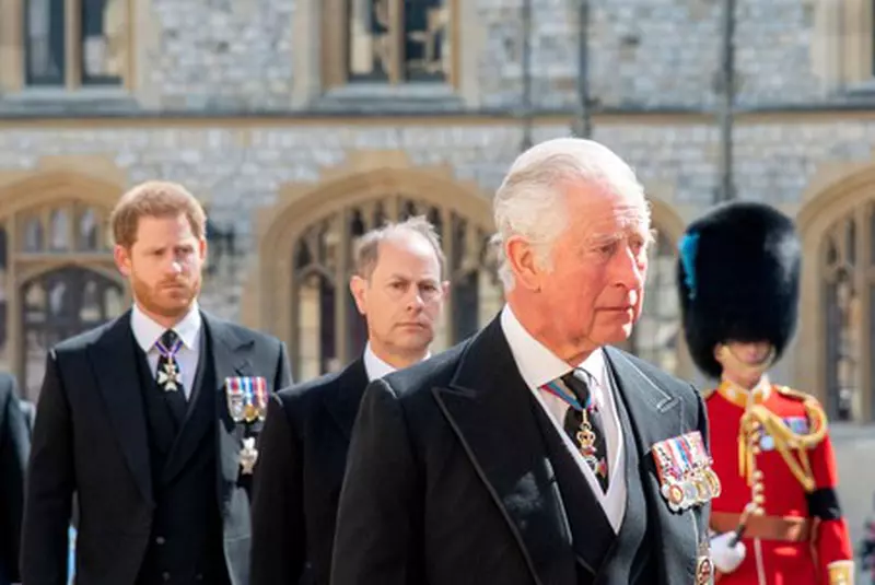The funeral of Prince Philip, Duke of Edinburgh, Middle Ward, Rampart Room, Windsor Castle, Berkshire, UK – 17 Apr 2021