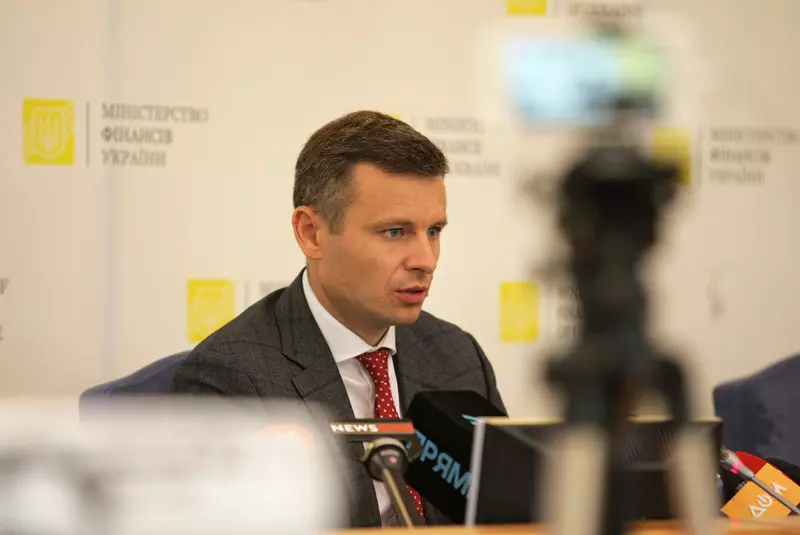 Finance Minister Serhii Marchenko presents Draft State Budget for 2021, Kyiv, Ukraine – 14 Sep 2020