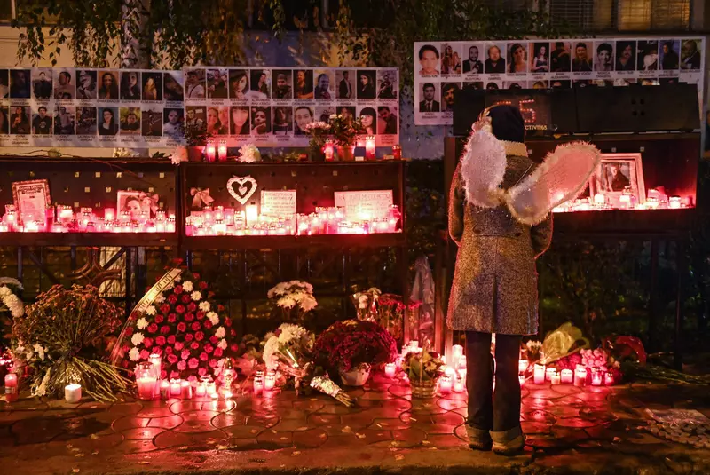 Commemoration for the victims of the 2015 club blaze in Bucharest