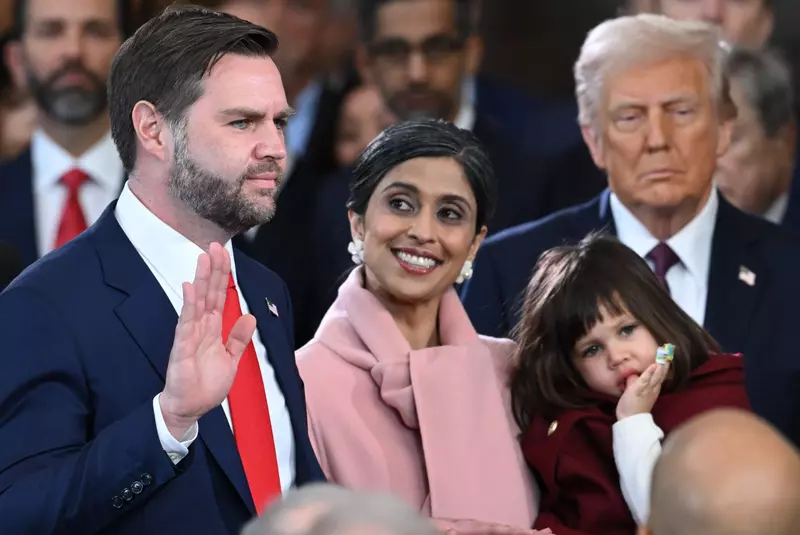Trump and Vance Swearing-In at the US Capitol