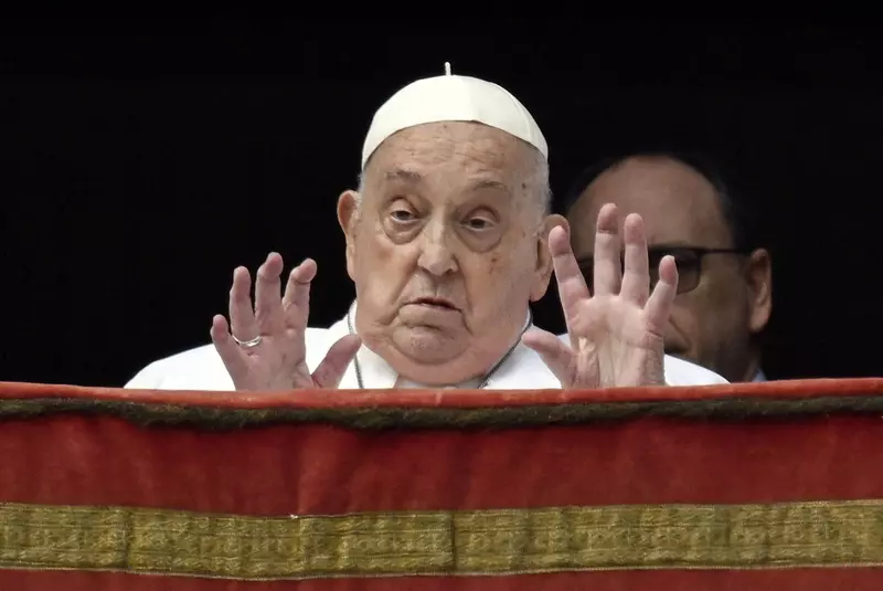 Pope Francis Arrives At The End Of A Mass In St Peters Square – Vatican