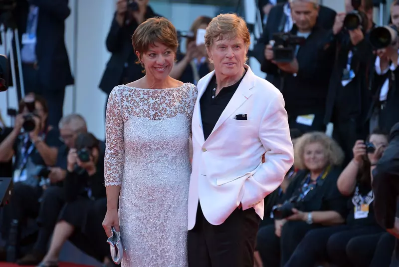 Robert Redford and wife Sibylle Szaggars attend The 2013 New York Film Festival screening of „All Is Lost” at Lincoln Center’s Alice Tully Hall in New York City on October 8, 2013.  Photo Credit: Henry McGee/MediaPunch