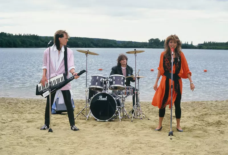 Die Sängerin Sandra Lauer 18 Mai 1962 in Saarbrücken gebürtig Sandra Ann Lauer später Sandra Cr