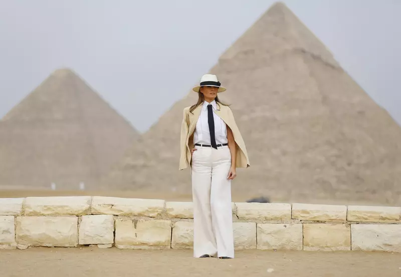 Melania Trump, apariție de senzație în Egipt