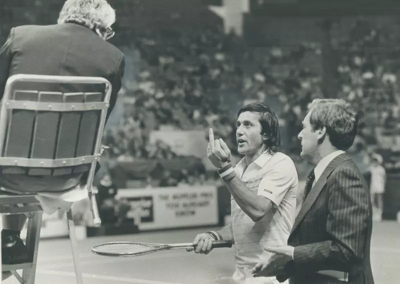 No doubt: Ilie Nastase had a lot of problems at Gardens last night and not just from his tennis oppo