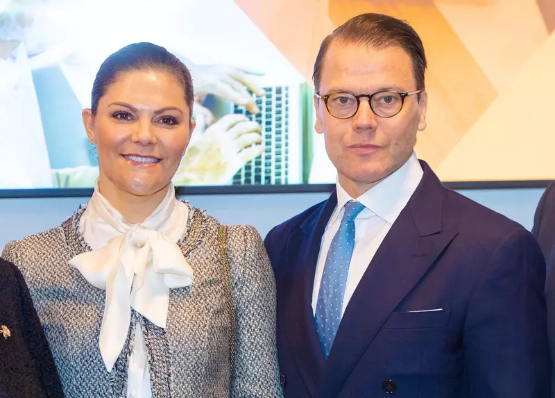 Prinţesa moştenitoare Victoria a Suediei şi soţul ei, prinţul Daniel