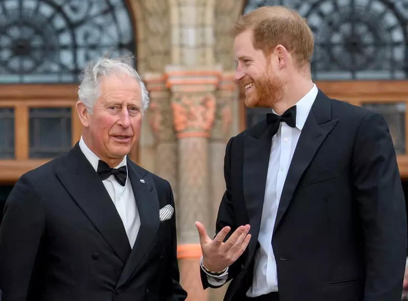 Prințul Charles și Prințul Harry