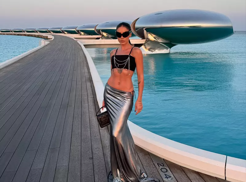 Adelina Pestrițu, imagini din resortul de lux din Arabia Saudită (1)