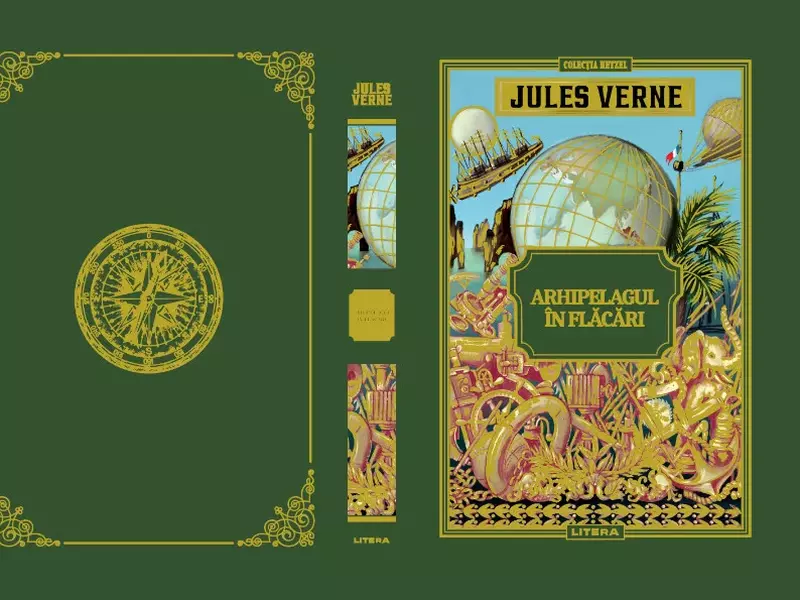 ”Arhipelagul în flăcări”, din colecția Jules Verne, o ficțiune romantică și multă aventură