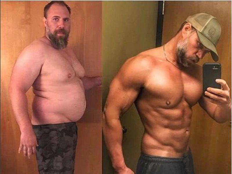 bărbatul 40 pierde în greutate