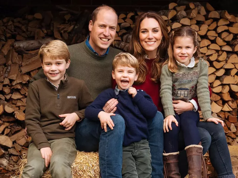 Prințul William, Kate Middleton și copiii lor, Prințul George, Prințul Louis și Prințesa Charlotte